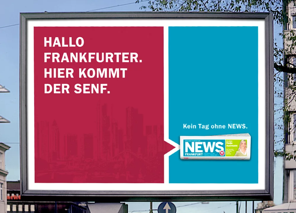 Axel Brzoska | Freier Art Director || News Frankfurt | Kampagne | Kein Tag ohne News.