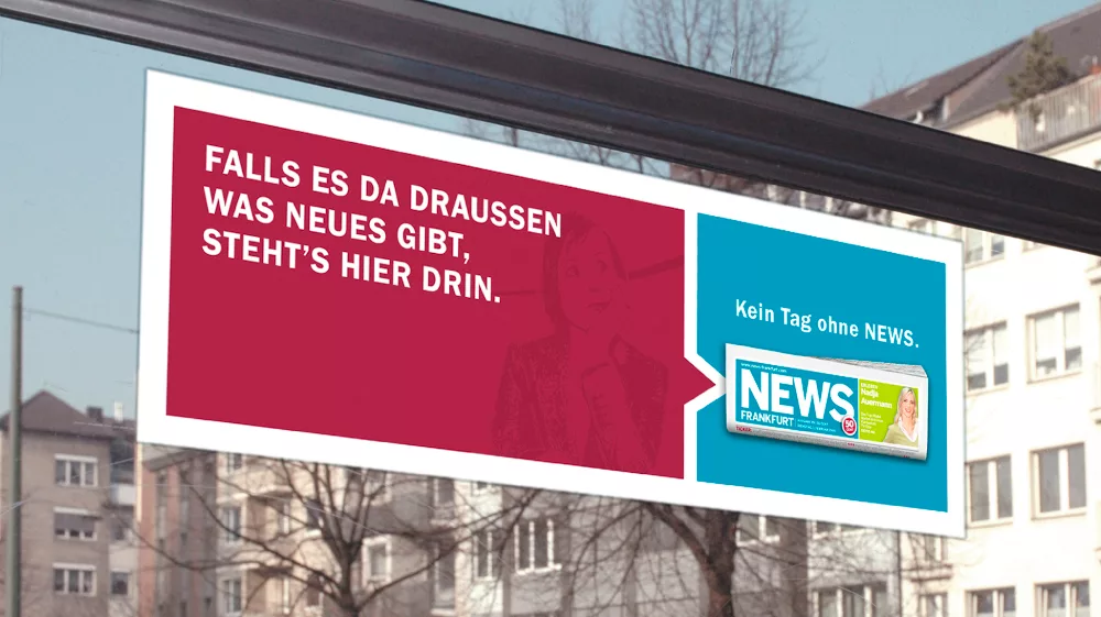 Axel Brzoska | Freier Art Director || News Frankfurt | Kampagne | Poster S-Bahn